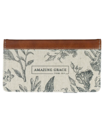 Amazing Grace Floral Checkbook Wallet