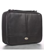 Black Two-fold LuxLeather Bible Case