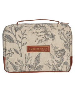 Amazing Grace Floral Bible Case