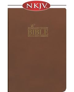Remnant Study Bible NKJV (Genuine Top-grain Leather BROWN)